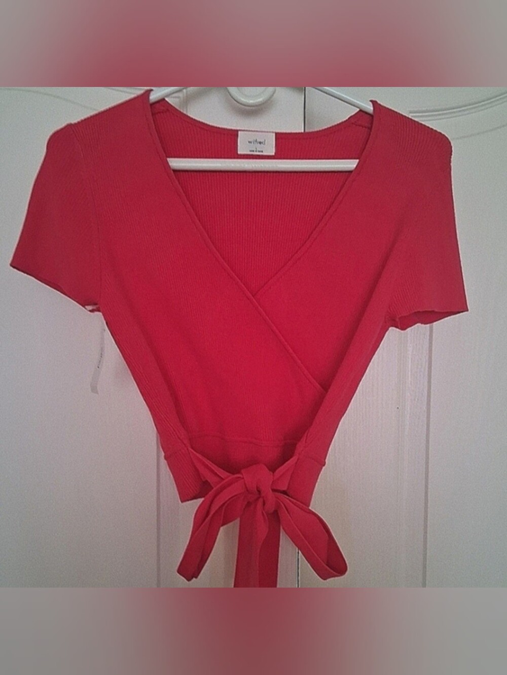 Aritzia Wilfred Wrap Tie-front Top